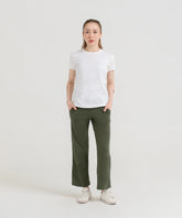 WOMEN PLAIN TEE - WHITE - M045