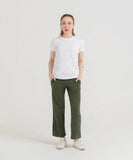 WOMEN PLAIN TEE - WHITE - M045