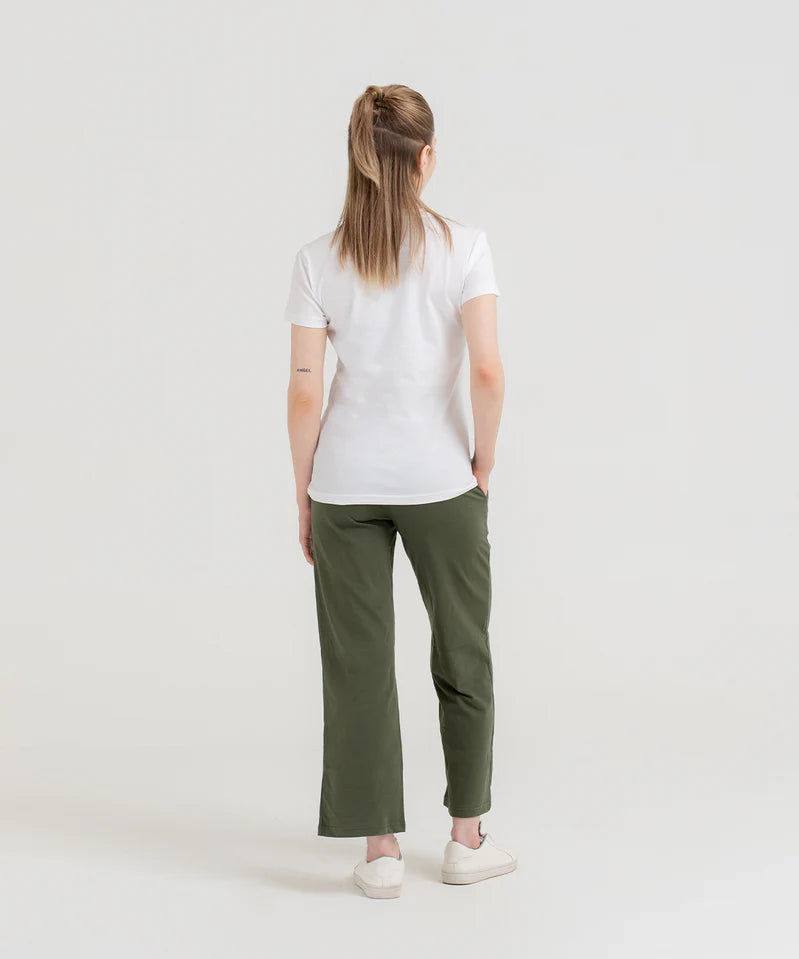 WOMEN PLAIN TEE - WHITE - M045