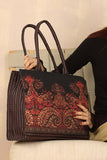 RED PATTERN CANVAS - M090
