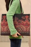 RED PATTERN CANVAS - M090