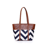 ZIGZAG TOTE - BROWN - M078
