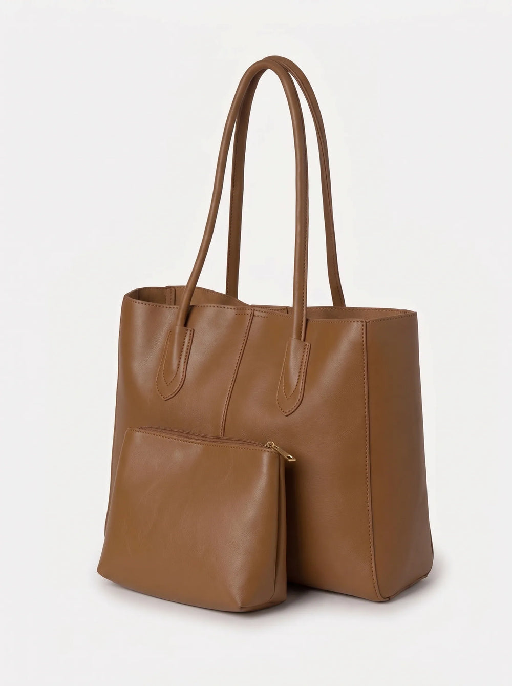 WestStyle Everyday Tote brown worn on shoulder extra-roomy carry bag for women and university girls Pakistan