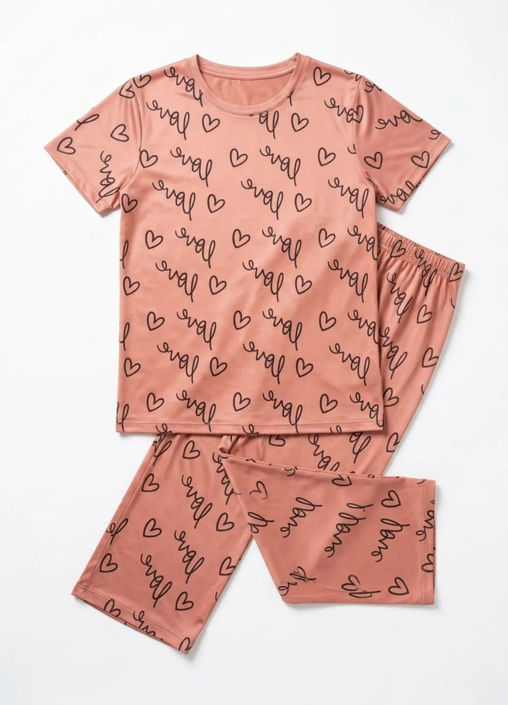 Love-Text-Print-Sleep-Suit-For-Women