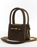 VELVET CARRY HANDBAG - M157