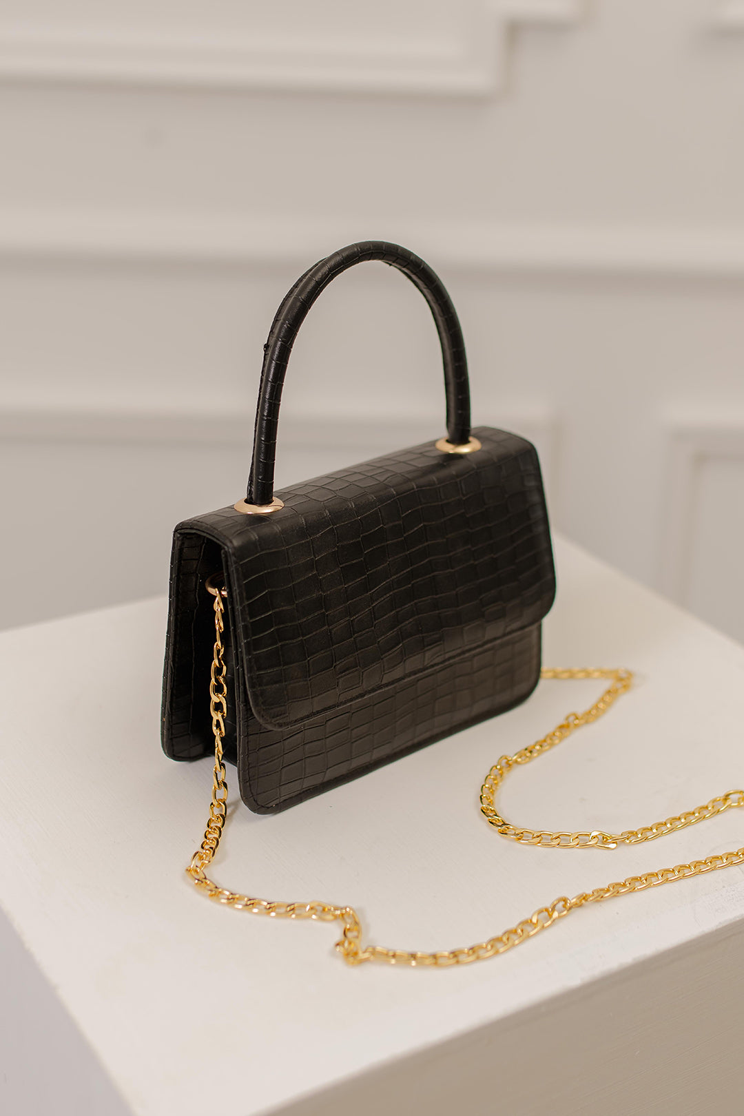 CROC CROSSBODY - MUSTARD - M029