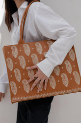 BRODERY CANVAS BAG - BLACK - M031 WestStyle