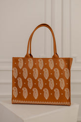 BRODERY CANVAS BAG - WHITE - M031 WestStyle
