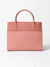 WestStyle peach Saffiano texture shoulder bag front view structured office women's purse online Pakistan