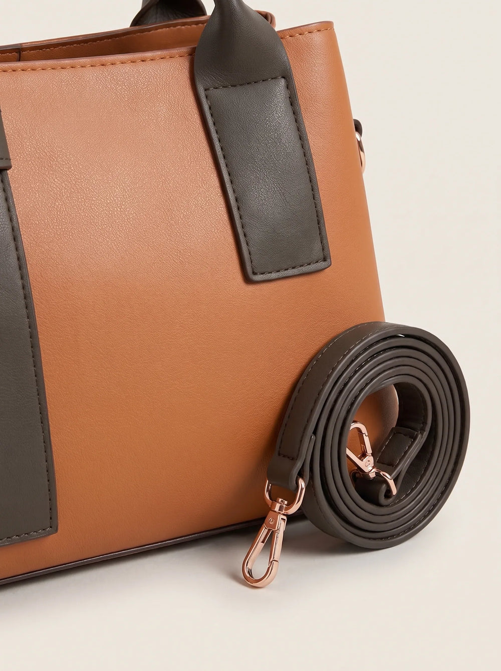 Detachable dark flat shoulder strap with gold clip on WestStyle Roma mustard bag crossbody shoulder bag for women Pakistan