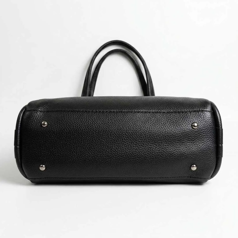 WestStyle Joblet black tote bag worn on shoulder with matching pouch — large office tote bag for women in Pakistan