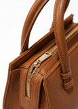 WOVEN HANDBAG - MUSTARD - M116
