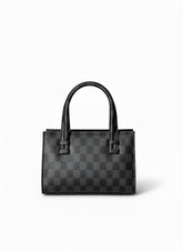 MINI CHECKERED HANDBAG - BLACK - M136