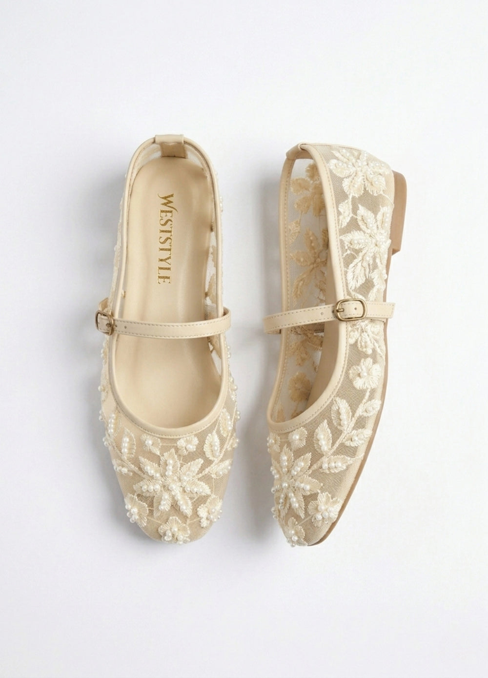Women_s-Mesh-Mary-Pumpies-and-Ballerinca-Shoes-Beige_5