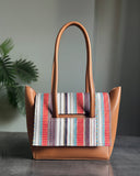 LONG STYLE SHOULDER BAG - BROWN - M163