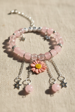 Macro shot of sunflower charm detail