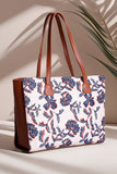 FLORA NAVY SIDE REXINE CANVAS - M107