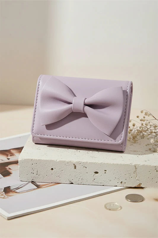 BOW WALLET - CYAN - M129