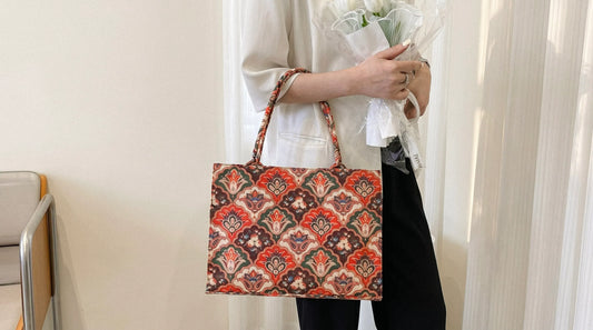 Durable Large Canvas Tote Bag for Women - Perfect Bags for Eastern Outfits - WestStyle