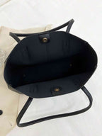 EVERYDAY TOTE BAG + POUCH - BLACK - M025