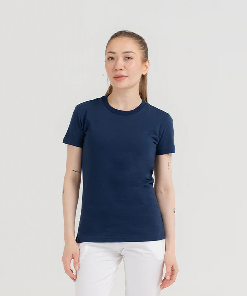 WOMEN PLAIN TEE - MAROON - M089 