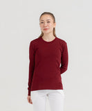 WOMEN PLAIN TEE - MAROON - M089 