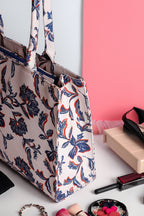 BLUE LEAFY CANVAS - M097