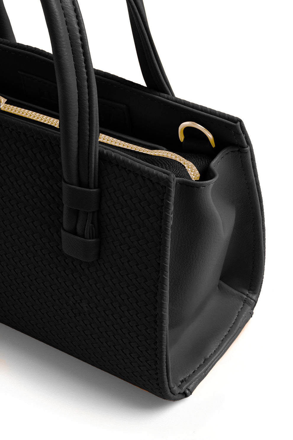 WOVEN HANDBAG - PINK - M116