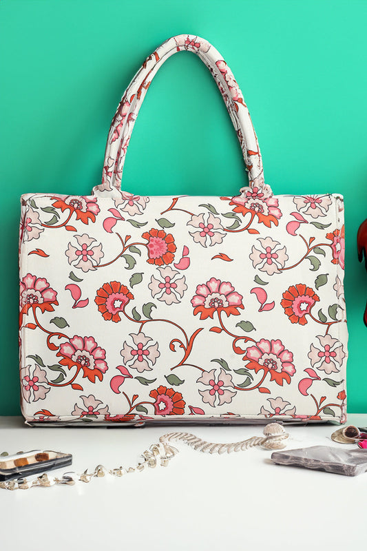 WHITE FLOWER CANVAS - M103