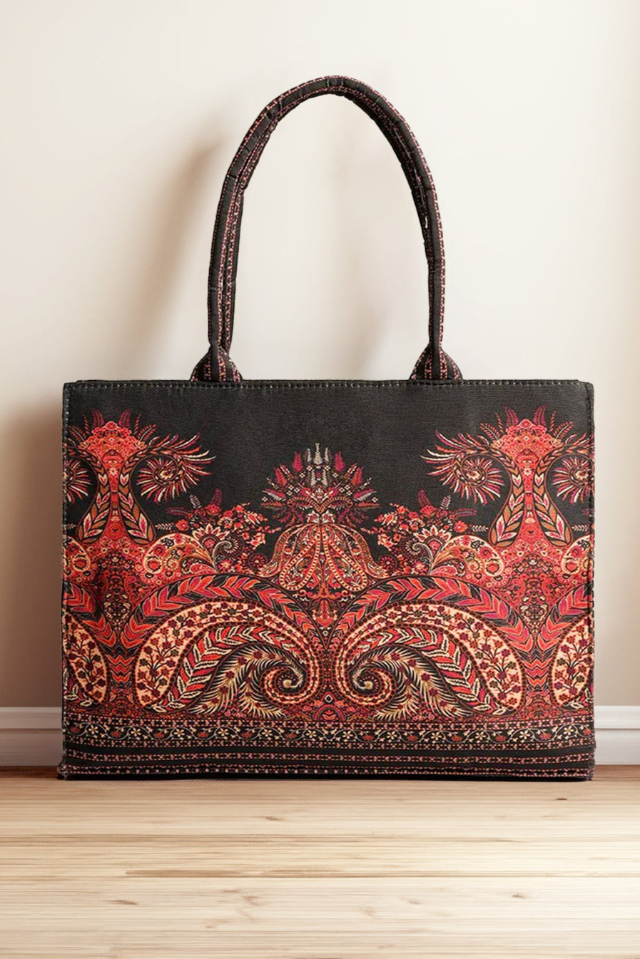 RED PATTERN CANVAS - M090