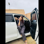 LOVE PRINTED SUIT - GREY - M057 WESTSTYLE