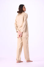 SILK PJ SET - RUSTY ROSE - M048 WestStyle