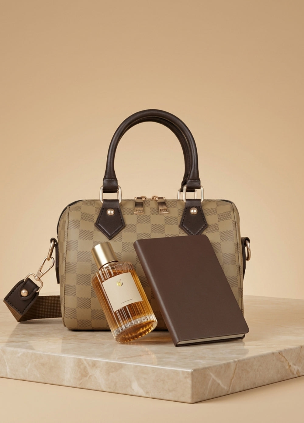 BOSTON DUFFLE BAG - BROWN - M186 