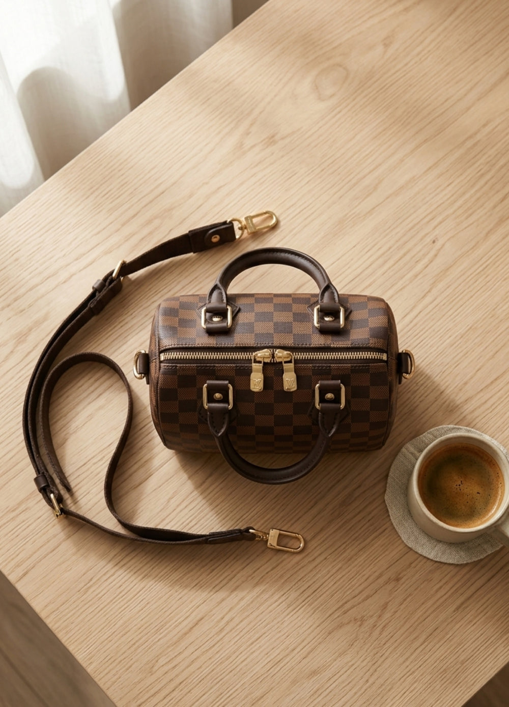 BOSTON DUFFLE BAG - BROWN - M186 
