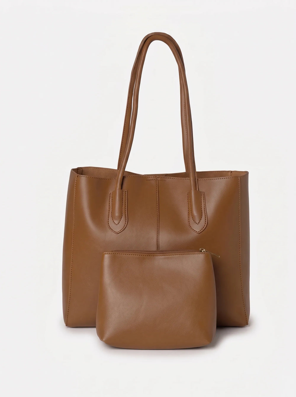 Magnetic closure at top of WestStyle Everyday Tote brown large carry bagtote bags for university Pakistan