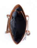 ZIGZAG TOTE - BROWN - M078