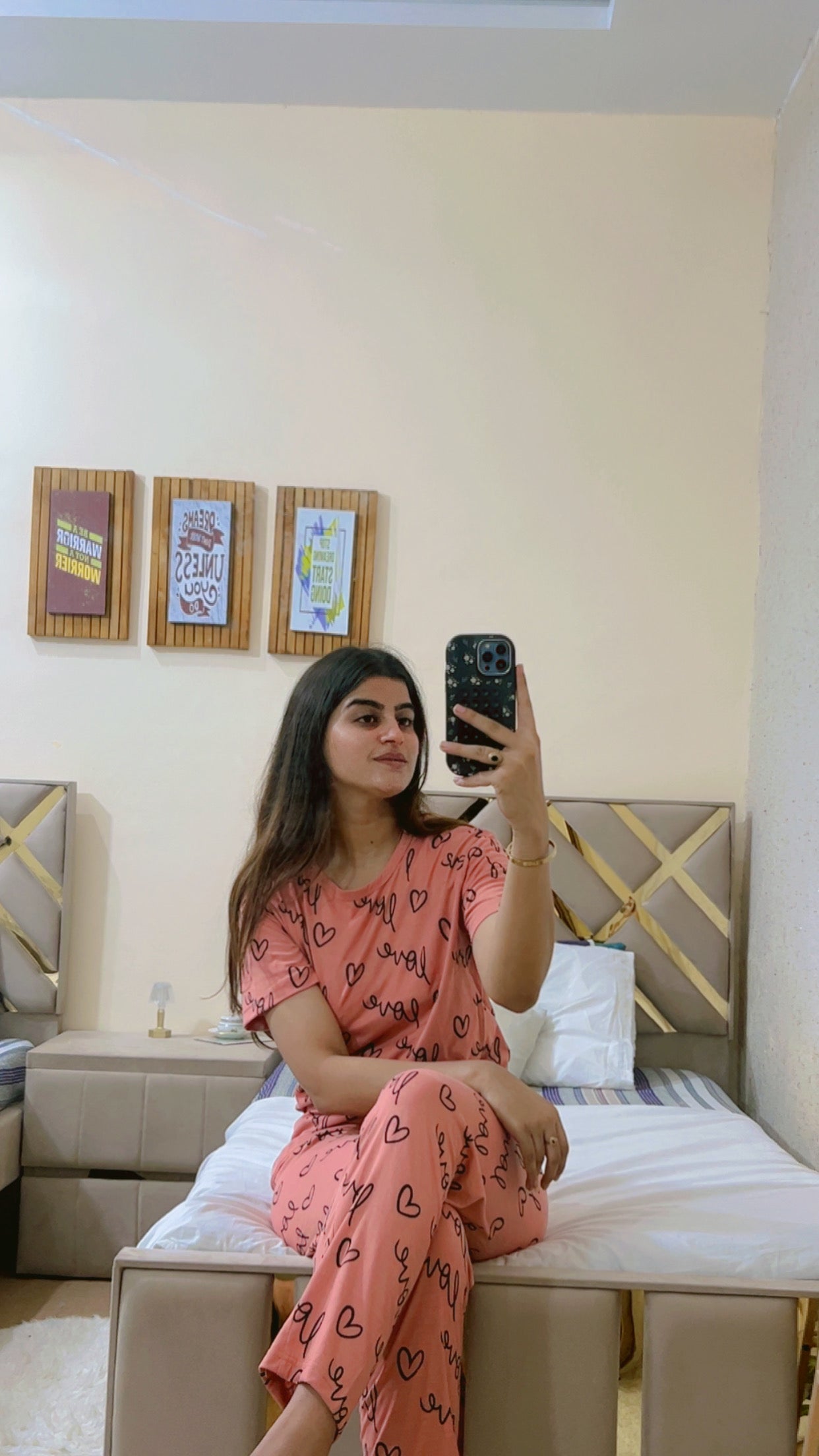 LOVE TEXT SUIT - PINK - M059