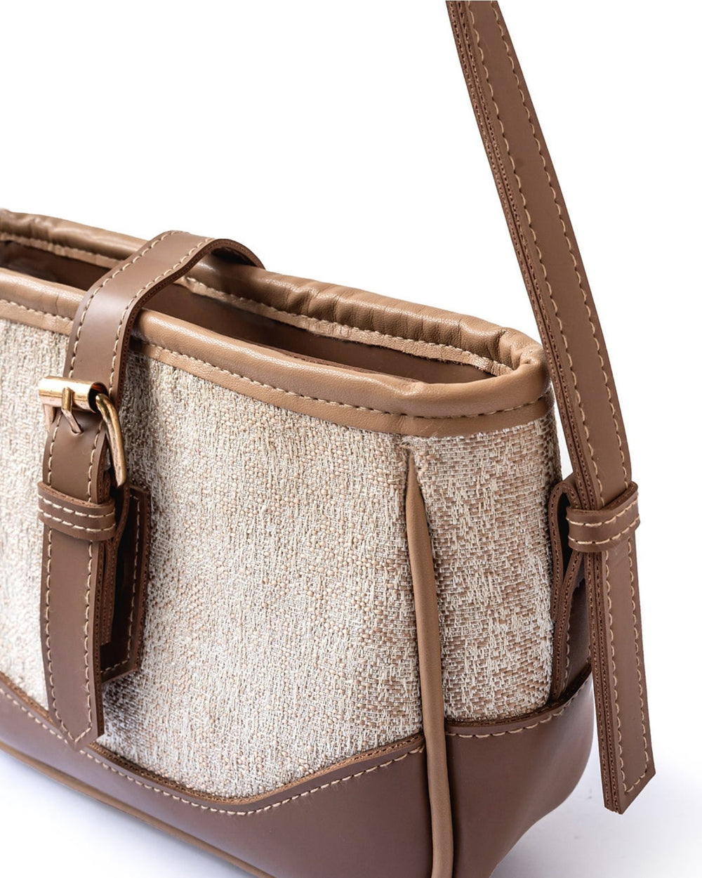 LEATHUTE CROSSBODY - BEIGE - M155 