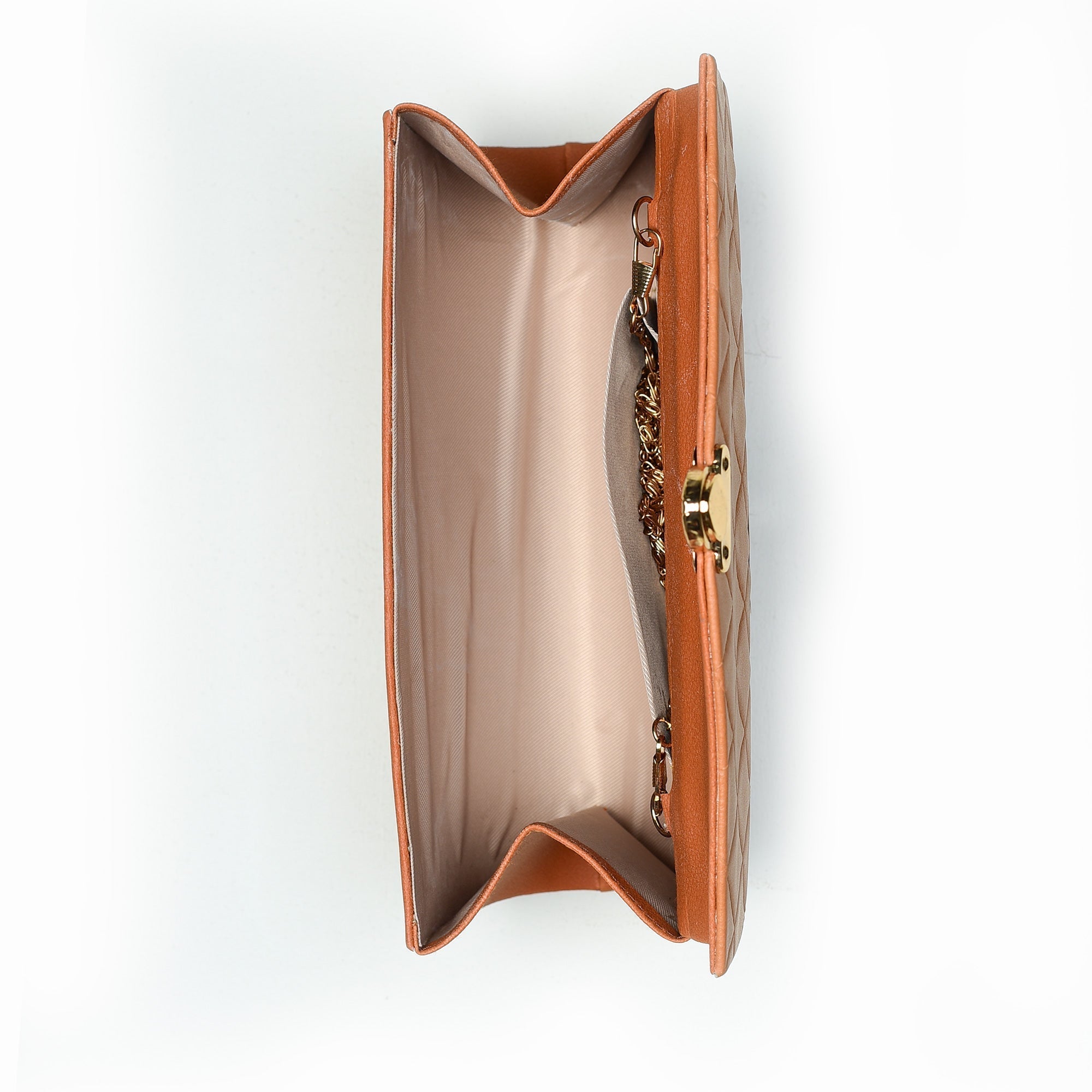 SQUARE QUILTED CLUTCH - MUSTARD -M026 WestStyle