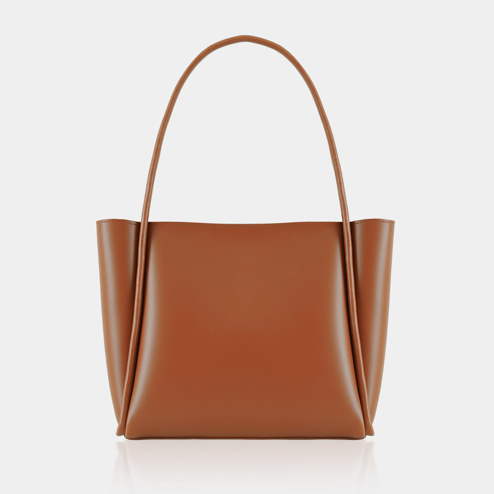 PYRAMID TOTE + POUCH - MUSTARD - M002 