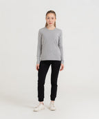 WOMEN PLAIN TEE - GREY - M089
