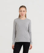 WOMEN PLAIN TEE - GREY - M089