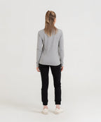 WOMEN PLAIN TEE - GREY - M089