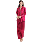 SILK PJ SET - BLACK - M048 WestStyle