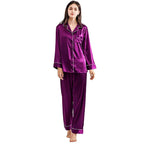SILK PJ SET - BLACK - M048 WestStyle