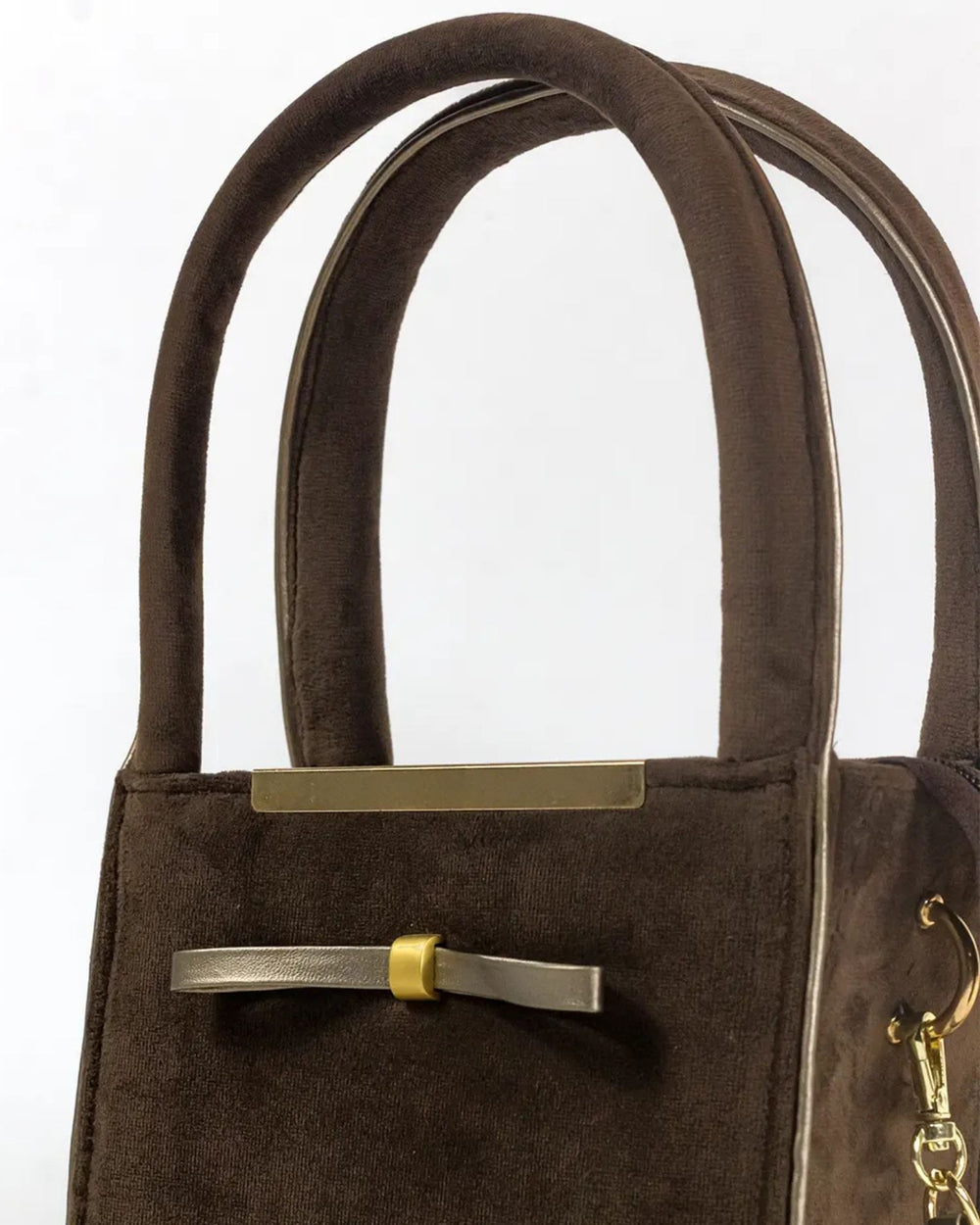 VELVET CARRY HANDBAG - M157 