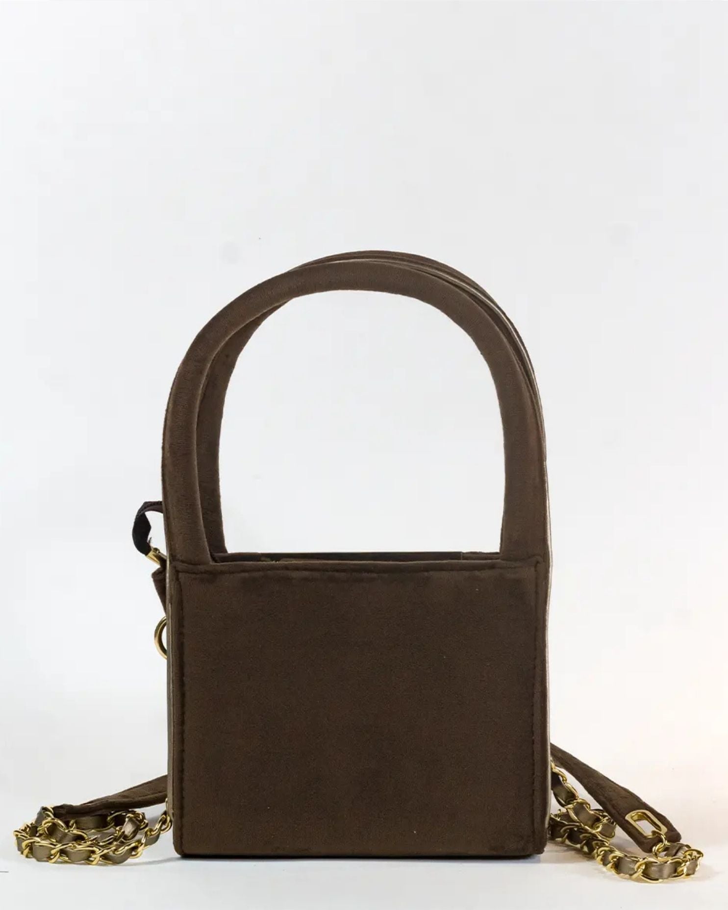 VELVET CARRY HANDBAG - M157
