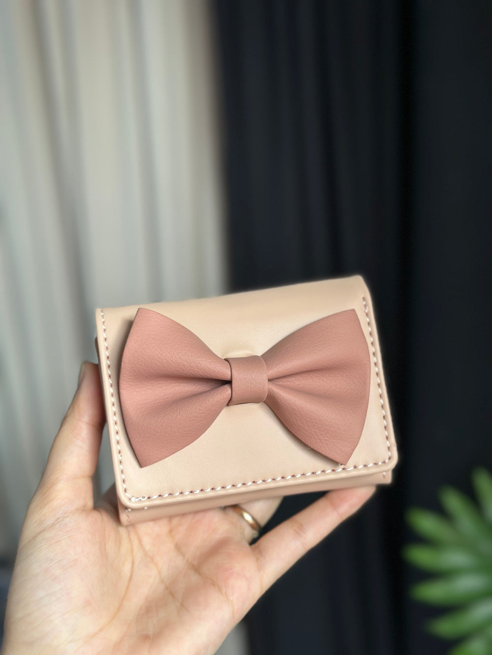 BOW WALLET - CYAN - M129 