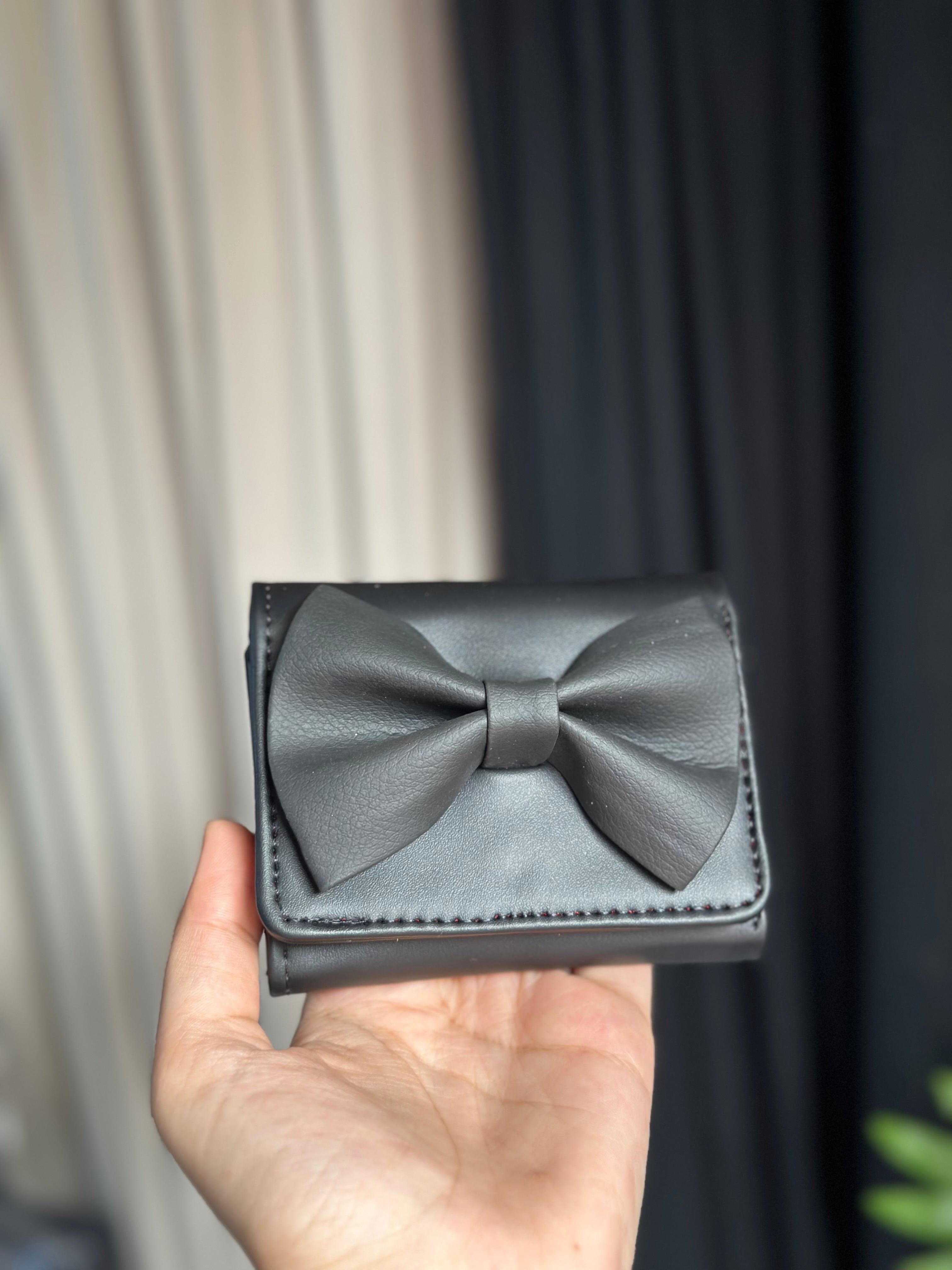 BOW WALLET - BLACK - M129