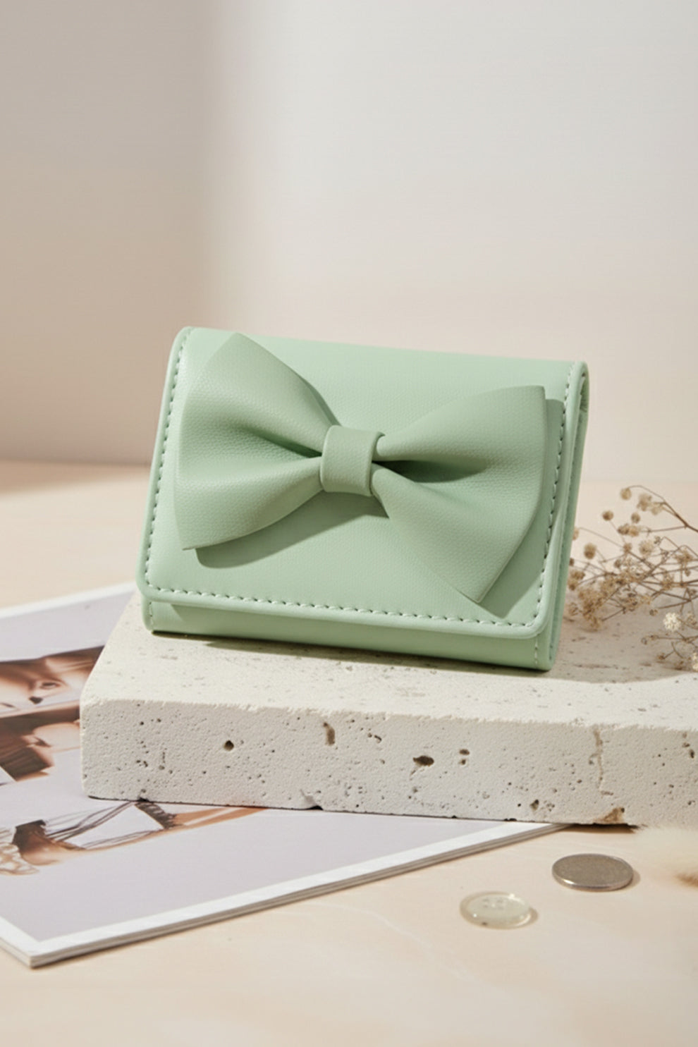 BOW WALLET - BLACK - M129